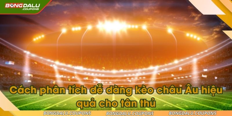 Cách phân tích cực chuẩn cho người mới về kèo châu Âu hiệu quả phải nắm